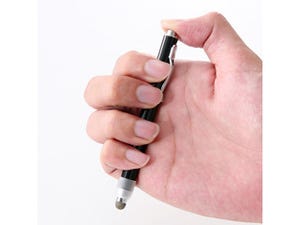 サンワダイレクト、ノック式ボールペンのようにペン先をしまえるタッチペン