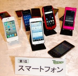 「2011年ヒット商品ベスト30」、「スマートフォン」が第1位に選出