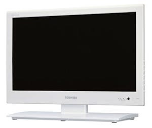 東芝、電力ピークシフト対応テレビ「レグザ 19P2」のホワイトモデル