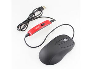 上海問屋、使用中に手を温めることができるヒーター内蔵の光学式USBマウス