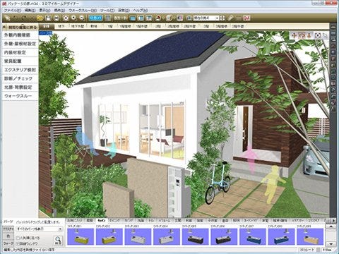 太陽光パネルやled照明もリアルに再現する 3dマイホームデザイナーls4 マイナビニュース