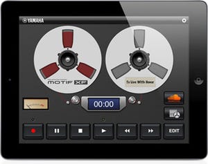ヤマハ、MOTIF XFのサウンドをワイヤレスでiOS機器に録音できるアプリ発表