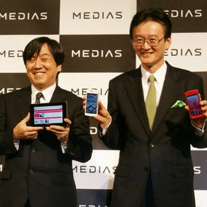 NECカシオが発表会を開催、MEDIAS新モデルや海外向けスマートフォンをアピール