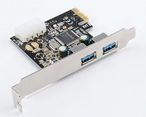 サンワダイレクト、PCI Express x1接続のUSB 3.0インタフェースカード