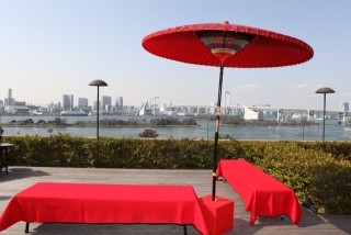 東京の絶景を一望できる期間限定のカフェ「和カフェ」