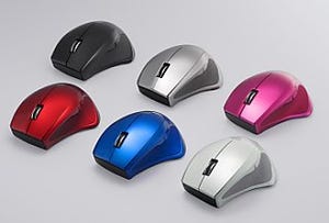 バッファロー、6色のカラバリを揃える"Simpring"対応5ボタン無線マウス