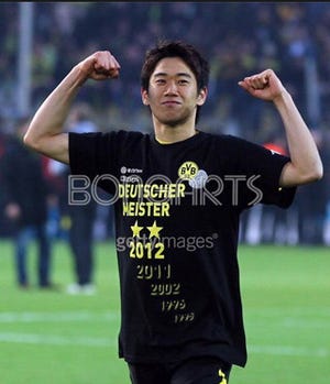 ゲッティ、ドルトムントを優勝に導いた香川選手の写真をまとめて公開