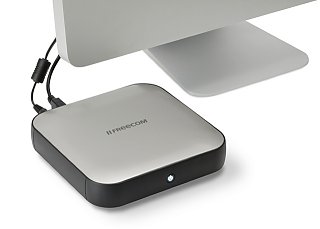 フリーコム、アルミ製の正方形デザインが目を引くUSB 3.0対応の外付け型HDD