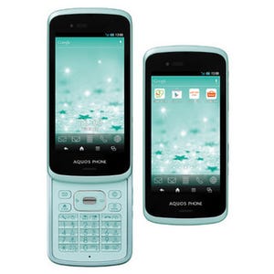 KDDIがスライド型のテンキー搭載スマホ「AQUOS PHONE SL IS15SH」発表