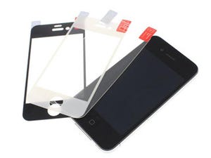 上海問屋、iPhone4S/4用フレキシブル強化ガラス液晶保護シート