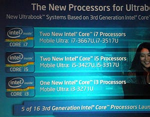 Intel、Ivy Bridgeにデュアルコア版/低電圧版など追加発表 - COMPUTEXで公開