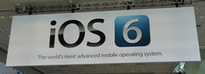 Apple、WWDC 2012会場に「iOS 6」の垂れ幕