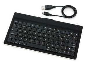 サンワダイレクト、厚さ1cmというiPad/iPhone向け薄型Bluetoothキーボード