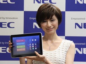 NEC、厚さ7.99mm・540gの10.1型Android 4.0タブレット「LifeTouch L」