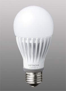 日立、広配光タイプで初めて白熱電球100形相当の明るさを実現したLED電球