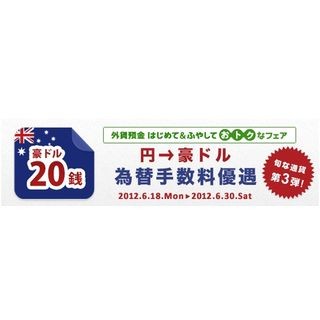 じぶん銀行、「円→豪ドル」為替手数料優遇キャンペーンを実施