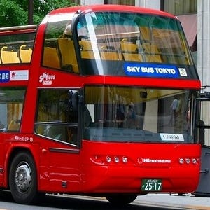 2階建てオープンバスのスカイバス東京、乗り降り自由な新サービスを開始