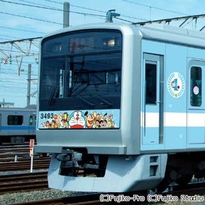 ドラえもんなどラッピング「小田急 F-Train II」、装い新たに7/20運行開始