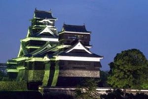 熊本県の名城・熊本城、夏休みは開園時間延長で夜間も見学可能に