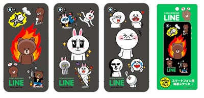 ラナ Lineのキャラをスマホ用ステッカーにした Line スマデコール 発売 マイナビニュース