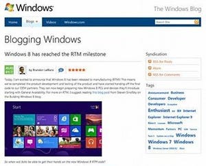 完成に達したWindows 8は成功するか ? - Windows 8のRTM版が完成