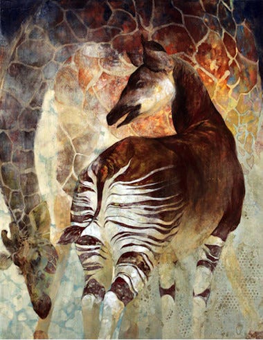 動物園の動物が絵画に 動物日本画 鋳金作品展 を開催 上野動物園 マイナビニュース