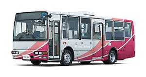 三菱ふそう、安全性を向上させた中型路線バス「エアロミディ」を発売