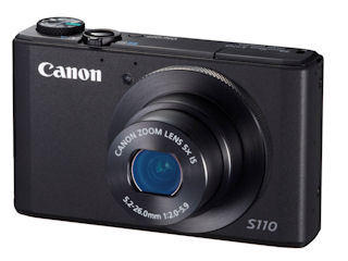 キヤノン、F2.0レンズやWi-Fi機能内蔵のスリムデジカメ「PowerShot S110」