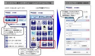 みずほ銀行、スマホでの口座開設の申込み・各種資料請求手続のサービス開始