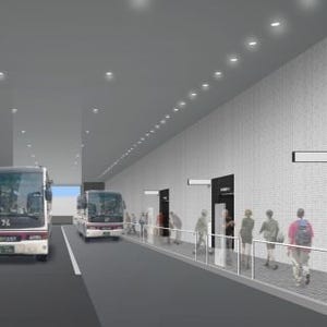 阪急高速バス新大阪ターミナル、新御堂筋西側から新大阪阪急ビル1階に移転