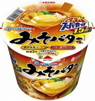 じっくり溶けるバターがキメ手!　スーパーカップ1.5倍みそバター味新発売