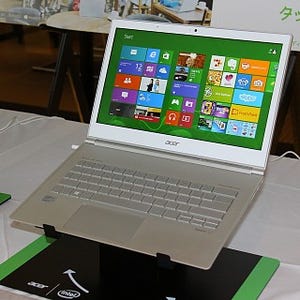 日本エイサー、11.6型/12.2mm厚と13.3型/11.9mm厚のWindows 8搭載Ultrabook