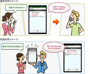 ドコモ、Android端末を利用した通訳サービス「はなして翻訳」を正式に開始