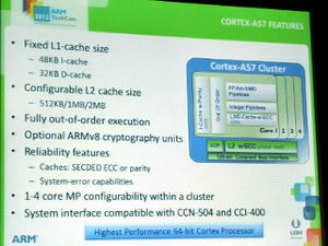 ARM TechCon 2012 - 64bitプロセッサ「Cortex-A50」シリーズの概要が公開される/Cortex-A57編