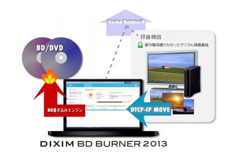 Windows 8対応 録画番組をブルーレイディスクに Dixim Burner 13 マイナビニュース