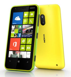 Nokia、WP8搭載の249ドルスマートフォン「Lumia 620」