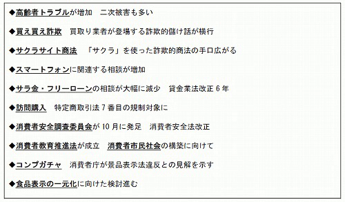 国民生活センター 消費者問題に関する10大項目発表 高齢者トラブル目立つ マイナビニュース