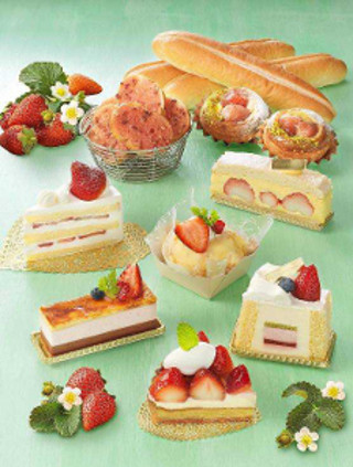 大阪府大阪市で「苺フェア」!　旬のいちごを使ったケーキ・パンがズラリ