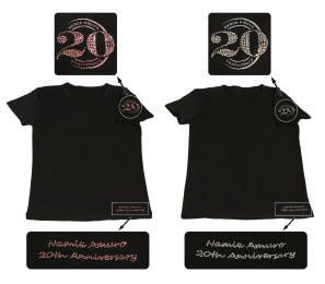 安室奈美恵のデビュー周年記念 400名限定でオリジナルtシャツプレゼント マイナビニュース
