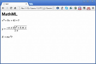 MathMLをサポートしたGoogle Chrome最新安定版が公開