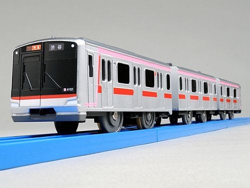 東急東横線の直通運転開始後の主力「5050系4000番台」プラレールを発売