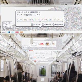 東京メトロに「東京マラソン号」 - 思わず「へぇー」と声が出るクイズ満載!