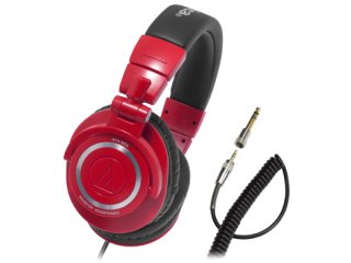 テクニカ、定番モニターヘッドホン「ATH-M50」に限定のレッドカラー