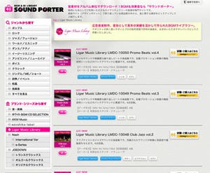 「SOUND PORTER」に新ブランド、あらゆる映像にマッチするBGM集が登場
