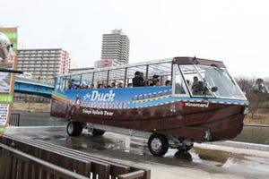東京スカイツリーや亀戸を巡る、水陸両用バス「スカイダック」運行!