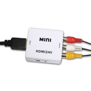 サンコー、HDMIで入力した映像や音源をコンポジット出力に変換するアダプタ
