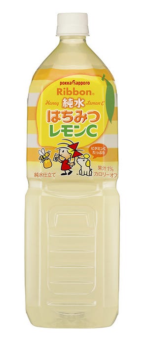 "リボンちゃん"がデザインされた、果汁入り飲料2商品が発売