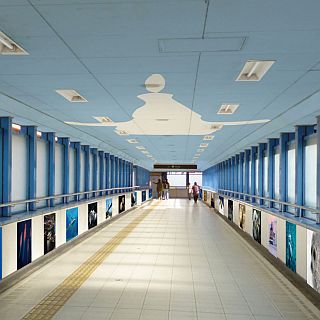 大阪府大阪市の地下鉄中央線大阪港駅、「海遊館」仕様にリニューアル!