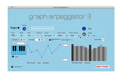 グラフを自由自在に描くだけでサウンドが作れる Graph Arpeggiator 3 マイナビニュース