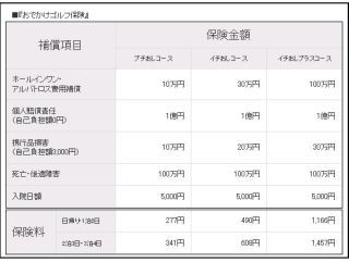 1日単位で契約OK! 「おでかけゴルフ保険」の販売開始--au損保